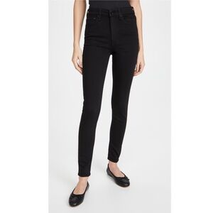 Rag & Bone Nina Black High-Rise Skinny Jeans Sz 25